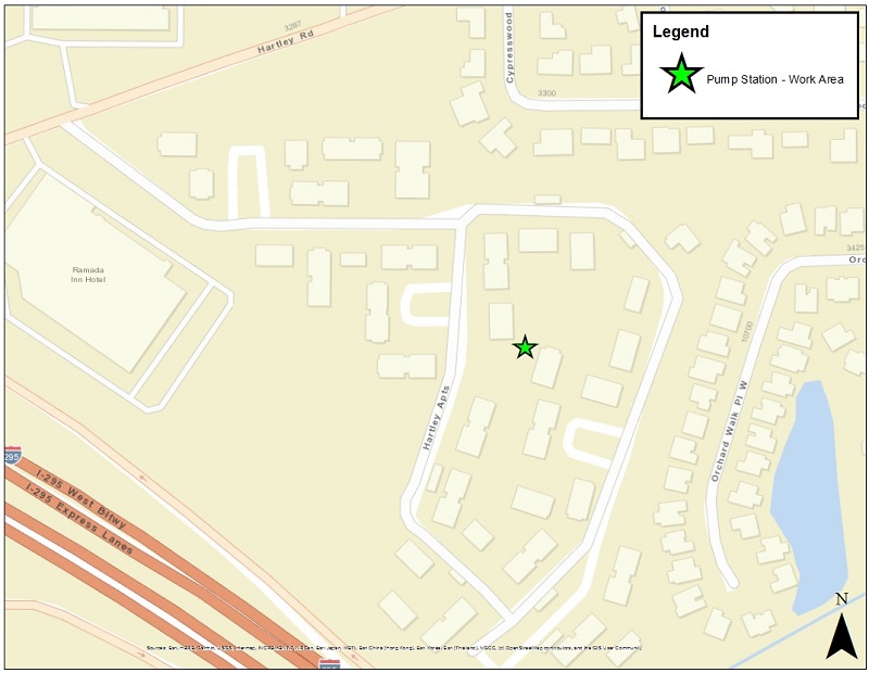 Hartley Road Pump Station Improvement Project - Map